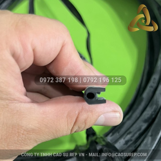 Ron cao su EPDM chữ D 9.8x8.5x2.2