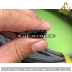 Ron cao su xốp EPDM chữ D 15x5x1.5 Ron cao su xốp EPDM chữ D 15x5x1.5