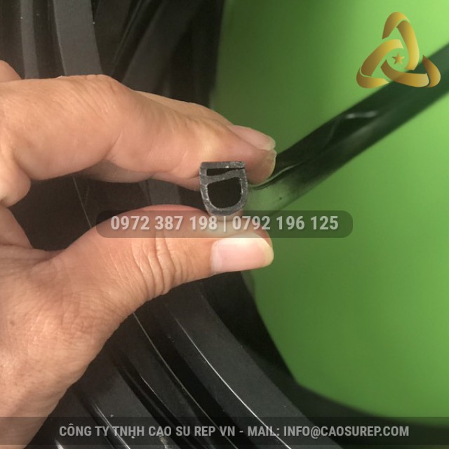 Ron cao su EPDM chữ E 12x9x1
