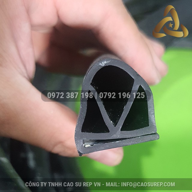Ron cao su EPDM chữ E 27.5x30x3