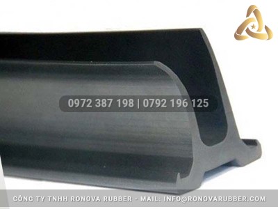 Dải cao su đùn bảo vệ cạnh kim loại, sản xuất theo yêu cầu