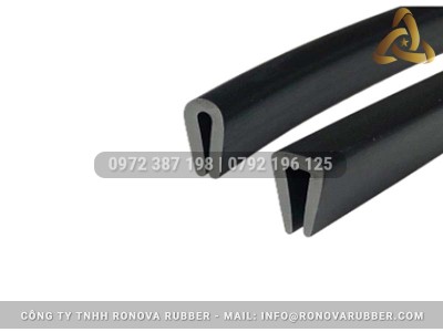 Dây Cao Su Chữ U Nẹp Kính chắn gió Dày 2mm, 3mm, 4mm, 5mm, 6mm