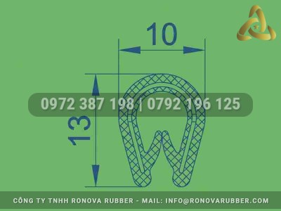 Ron Cao Su Chữ U Chèn Cửa Tủ Điện Chất Lượng Tại Cà Mau