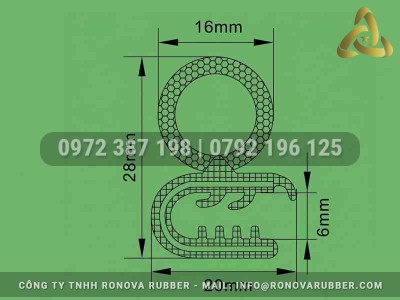 Ron Cao Su Xốp Kẽm Ronova Rubber Cho Tủ Điện Ngoài Trời