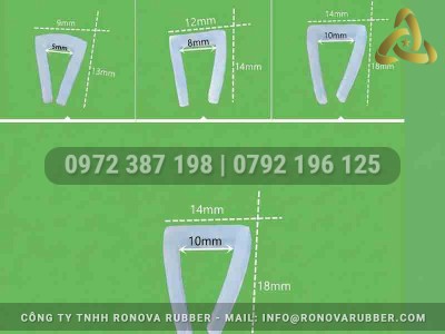 Ronova Rubber Cung Cấp Ron Cao Su Chữ U Cho Tủ Kính Và Nội Thất Cao Cấp