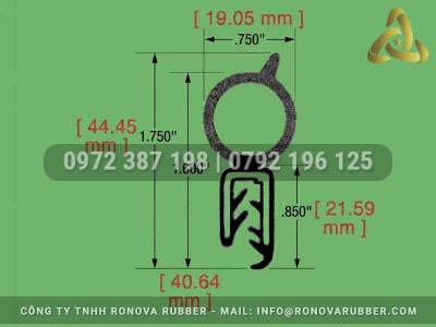 Ron Cao Su Xốp Kẽm Ronova Rubber Cho Tủ Điện Ngoài Trời