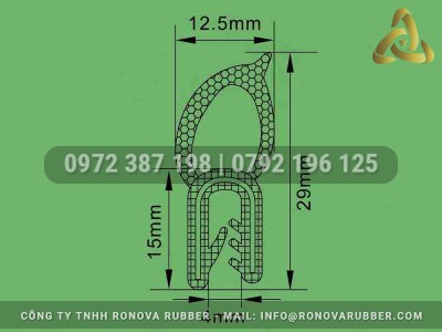 Nơi Bán Gioăng Cao Su Chữ U Bọc Kẽm Cho Tủ Điện Công Nghiệp Quận 12