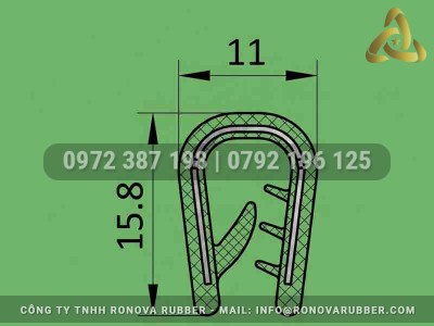 Ron Cao Su Bọc Cạnh Có Lõi Kẽm Kín Tuyệt Đối