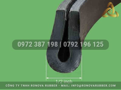 Ron Cao Su Chữ U Trong Gia Công Tủ Kính Và Sản Xuất Nội Thất