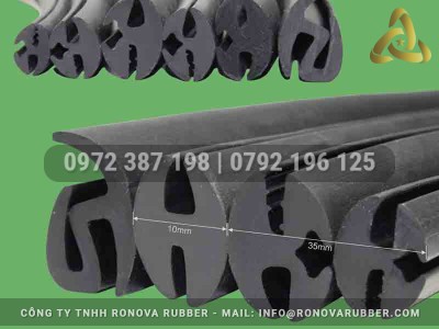 Ron Cao Su Chữ H Ronova Rubber Kết Nối 2 Cạnh Kính Và Kim Loại Hiệu Quả