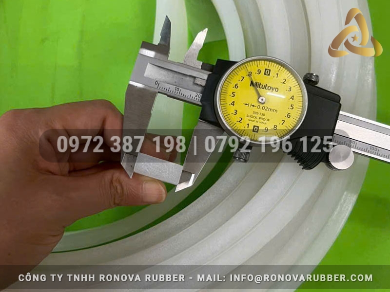Ron silicon trắng chữ nhật 8x20 - Hình 3