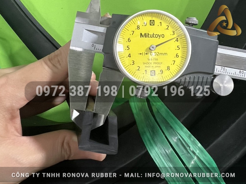 Ron cao su EPDM chữ U 19x19x11