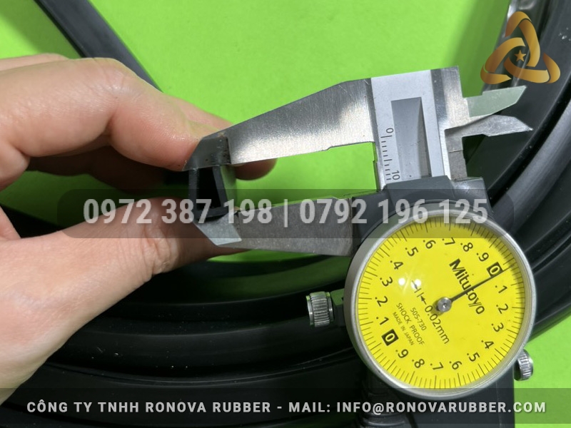 Ron cao su EPDM chữ U 8x10x1.5