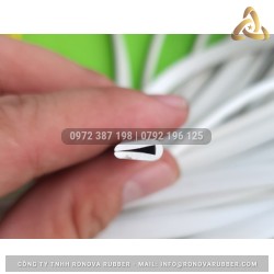 Ron cao su EPDM trắng chữ U 3.5x7x1