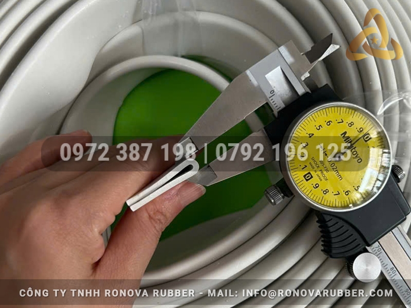 Hình ảnh chất lượng Ron cao su EPDM chữ U trắng