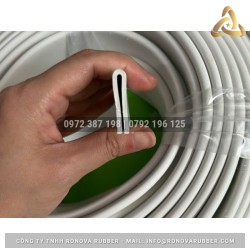 Ron cao su EPDM trắng chữ U 6x28x2