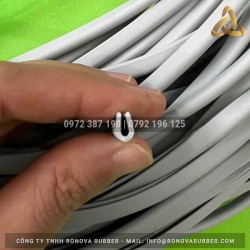 Ron cao su EPDM xám chữ U 4x6x1