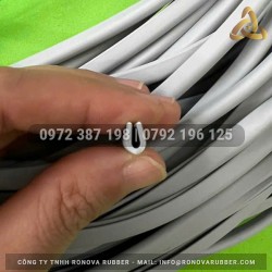 Ron cao su EPDM xám chữ U 4x6x1