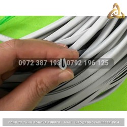 Ron cao su EPDM xám chữ U 4x6x1