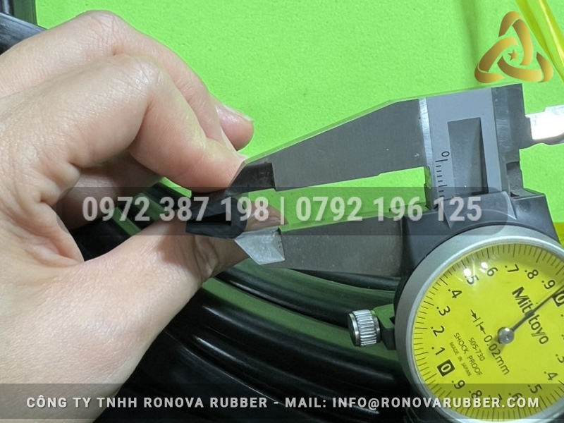 Ron cao su NBR chữ U 8x12x3 - Hình 2