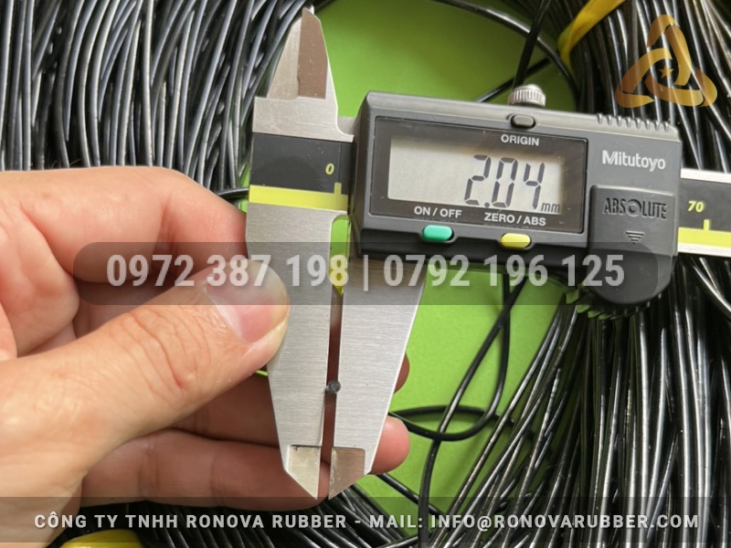 Gioăng cao su EPDM kích thước phi 2