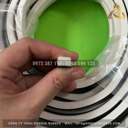 Ron cao su xốp chữ D màu trắng 9x6 Ron cao su xốp chữ D màu trắng 9x6