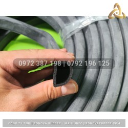 Ron cao su xốp EPDM chữ D 20x15x2
