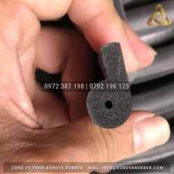 Ron cao su xốp EPDM chữ P 24x14x6 Ron cao su xốp EPDM chữ P 24x14x6