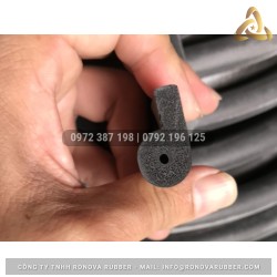 Ron cao su xốp EPDM chữ P 24x14x6