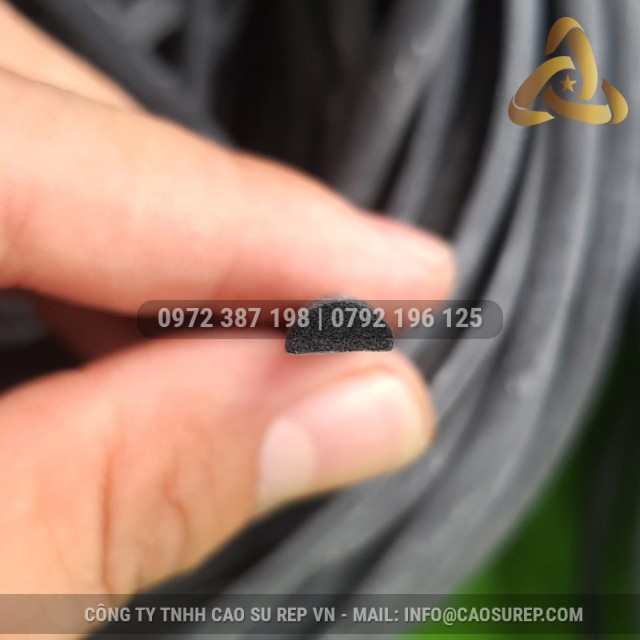 Ron xốp EPDM chữ D 3.5x7