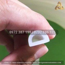 Ron silicon trắng chữ D 12x8x2