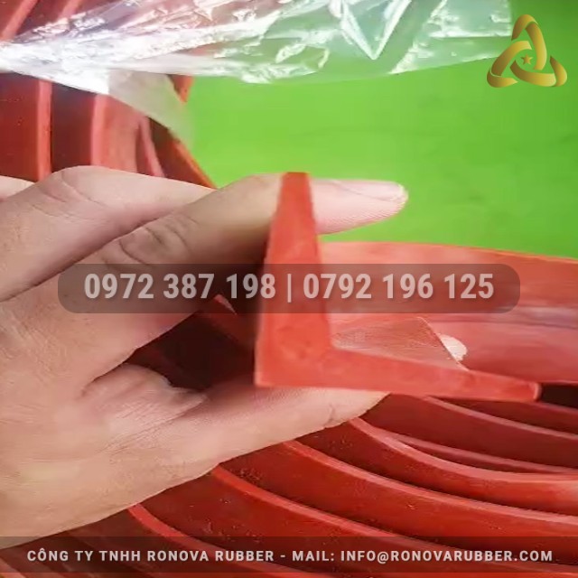 Ron silicon đỏ sắt chữ L 40x30x3