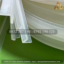 Ron silicon trắng chữ L 10x10x2