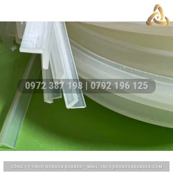 Ron silicon trắng chữ L 10x10x2