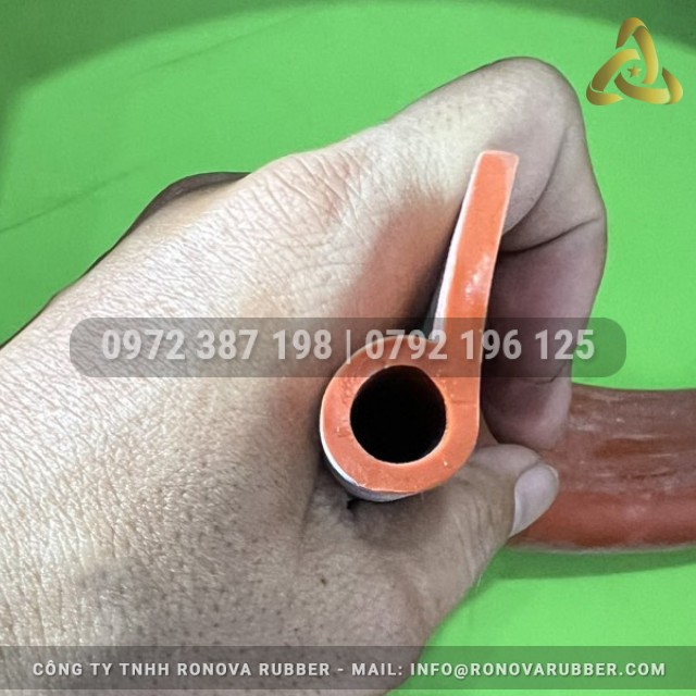 Ron silicon đỏ sắt chữ P 35x16x4