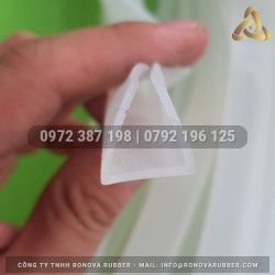 Ron silicon trắng trong chữ U 16x18x1.5
