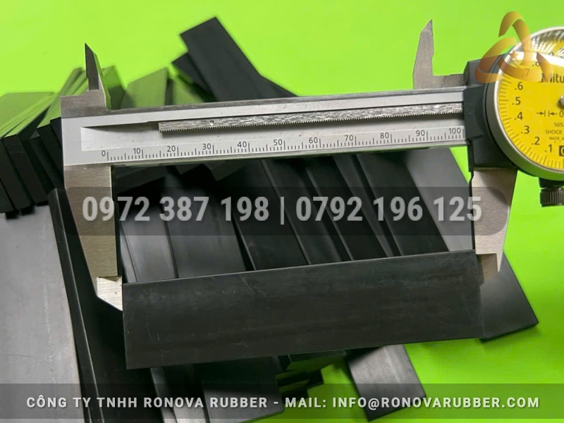 Mặt cắt đệm cao su EPDM