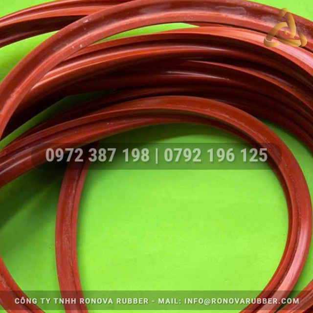 Vòng đệm silicon tủ sấy màu đỏ 20x17